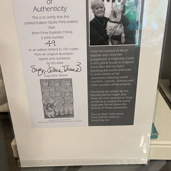 Limited Edition Finse travel Children’s books Gicle’e Print #49|150 England - Picture 2 of 5